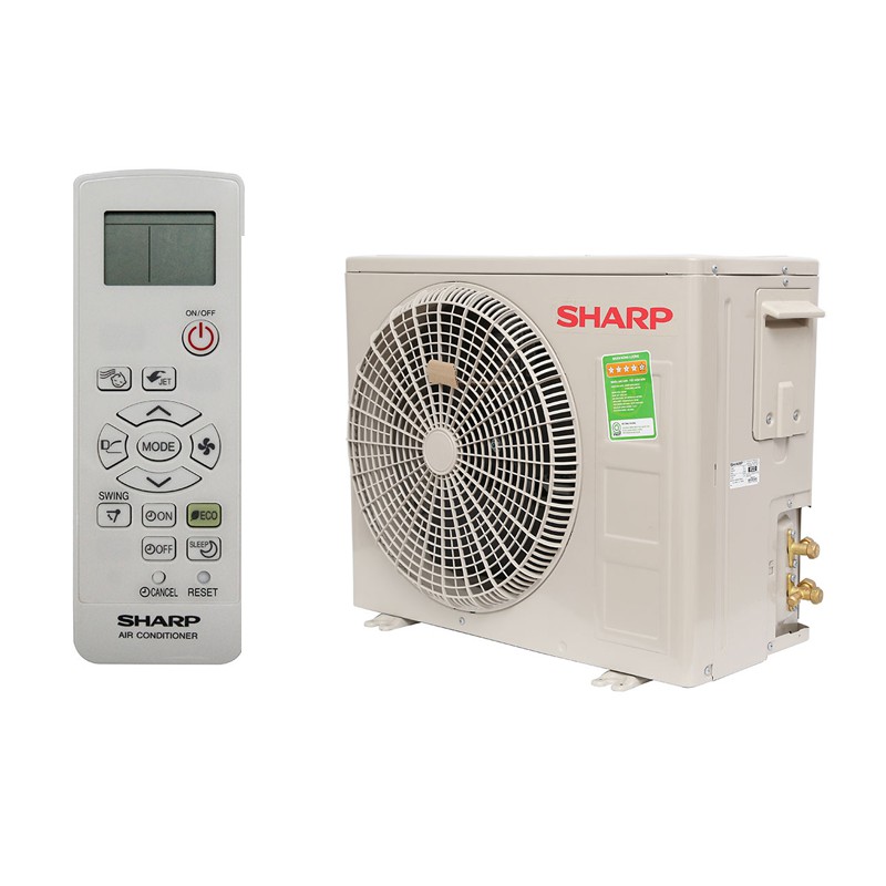 MIỄN PHÍ CÔNG LẮP ĐẶT - Máy lạnh Sharp Inverter 1 HP AH-XP10WHW Mẫu 2019 (HỒ CHÍ MINH)