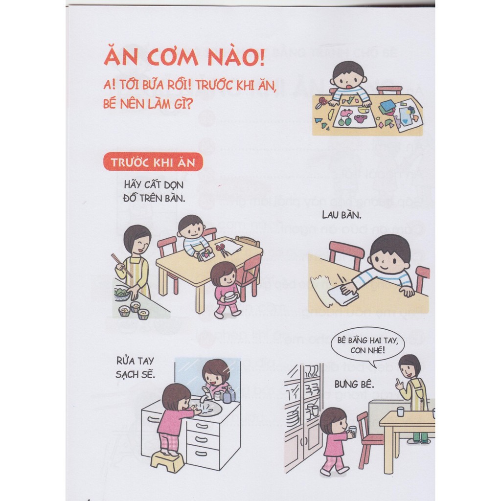 Sách Kỹ Năng - Cẩm Nang Sinh Hoạt Bằng Tranh Cho Bé ( Bộ 4 Cuốn)