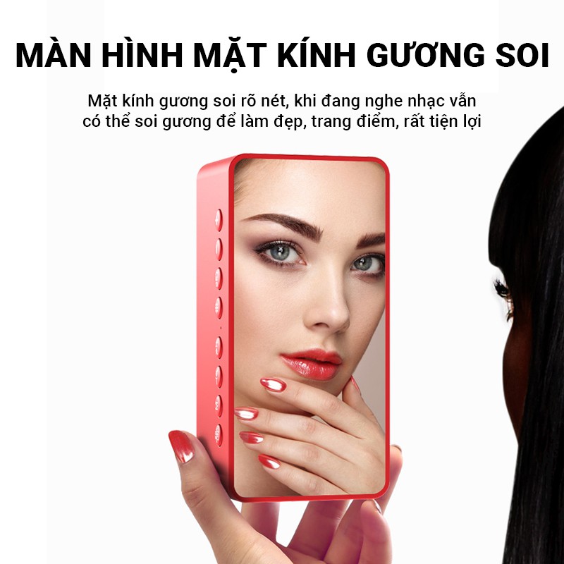 Loa bluetooth đồng hồ Cát Thái BT506 âm thanh sắc nét, âm bass trầm ấm, dung lượng pin lớn, cài đặt 2 khung giờ báo thức