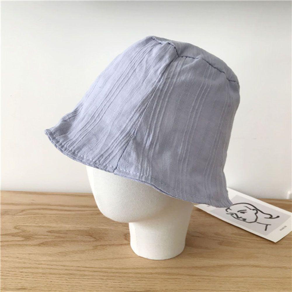 DARNELL Mũ Bucket Họa Tiết Kẻ Sọc Phong Cách Hàn Quốc Thời Trang Cho Nữ