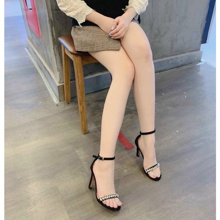 Giày cao gót quai đá gót nhọn 9cm hàng đẹp