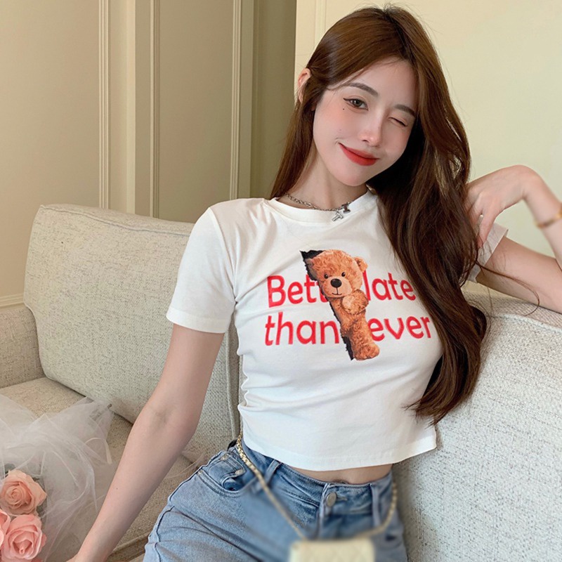 Áo Thun Tay Ngắn In Chữ mezzang Thời Trang Cho Nữ