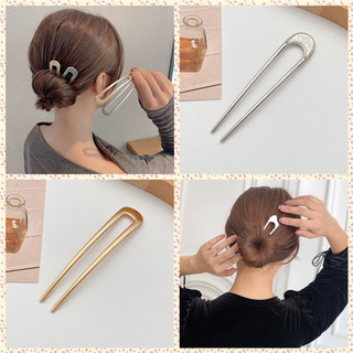 Set 2 kẹp tóc hình chữ U đơn giản phong cách Trung Hoa cổ điển thời trang