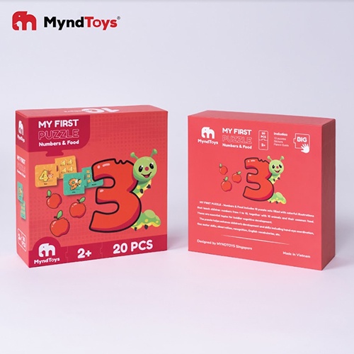 Đồ Chơi Xếp Hình MyndToys My First Puzzle - Nhiều Chủ Đề- Màu Sắc -Nghề Nghiệp,Cảm Xúc Cho Bé Trên 2 Tuổi