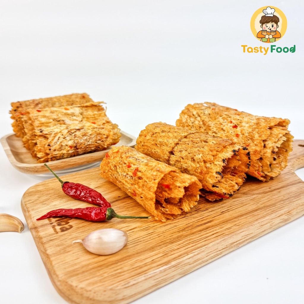 300G Hũ Mực Cán Tẩm Gia Vị Cay Tasty Food