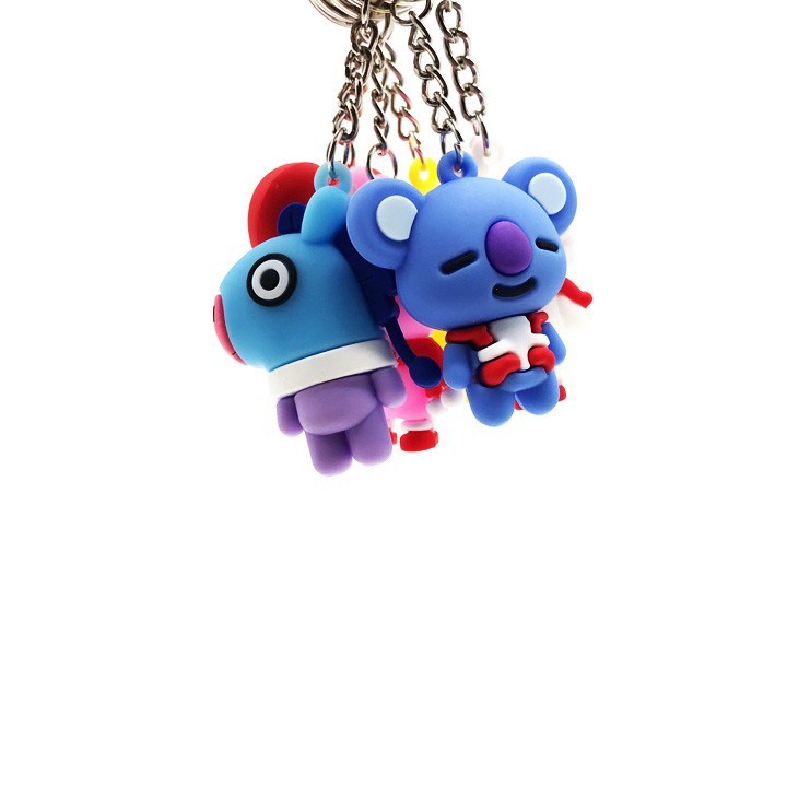 Móc Chìa Khóa Các Thành Viên Nhóm Nhạc Hàn Quốc BT21 BTS Silicon