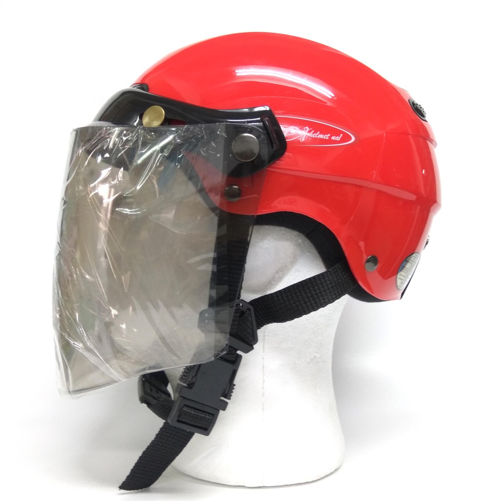 Kính mũ bảo hiểm SUNDA CA-110 loại dài gắn cho các mũ có 3 khuy bấm trên đầu