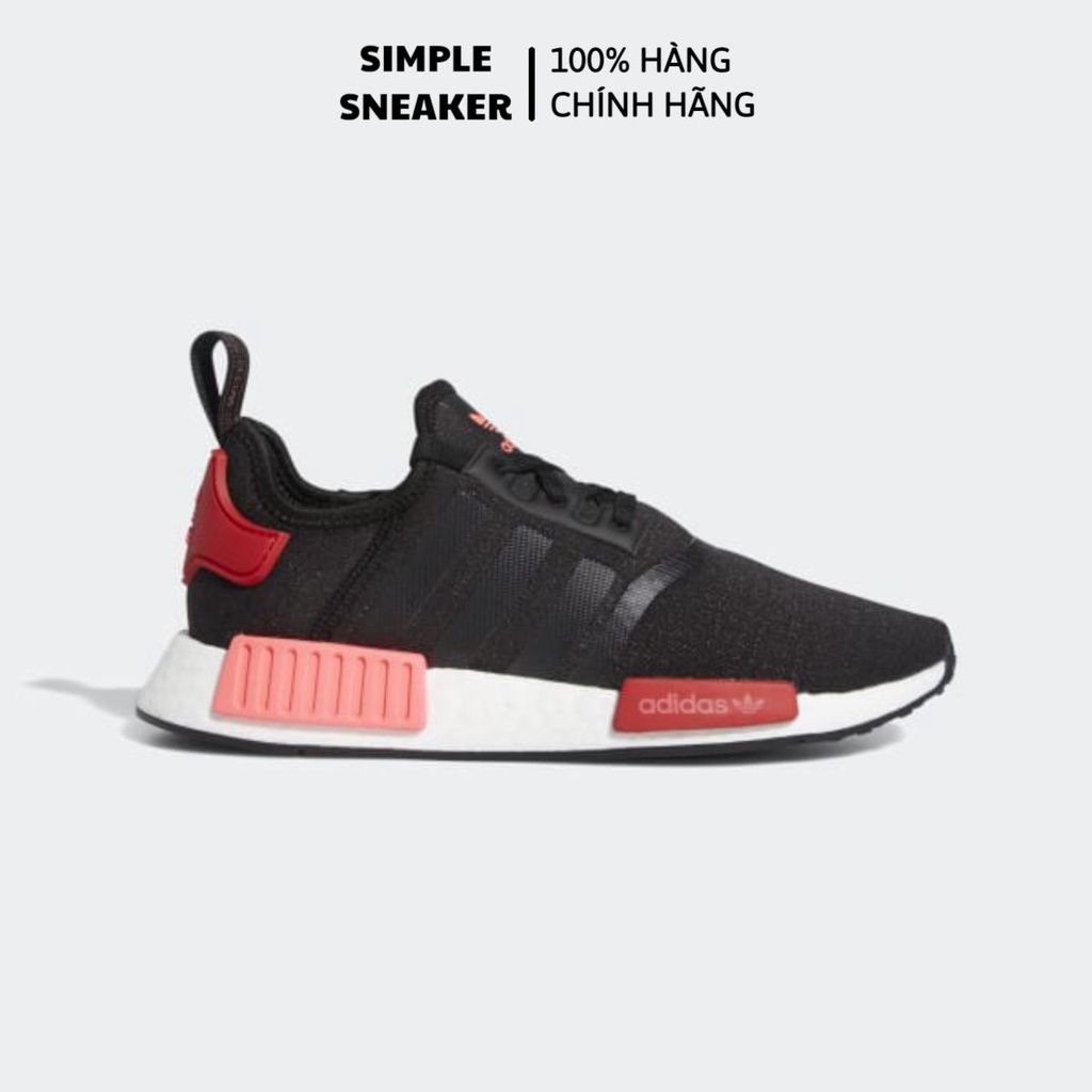 Giày NMD R1 Black Scarlet 🔥FREESHIP🔥Adidas NMD R1 Nữ Chính Hãng - Chuẩn Auth - [EH0206]