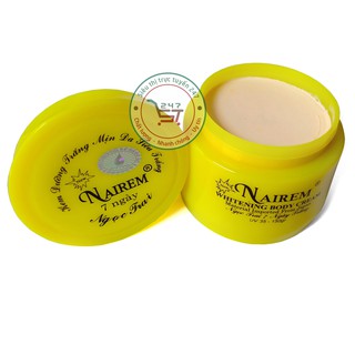 Kem dưỡng trắng da toàn thân Nairem 150g (Vàng)