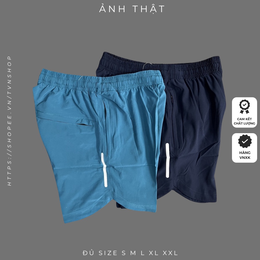 Quần Đùi Nam Thể Thao Running TVN vải dù chất mịn đẹp  Quần Short nam chạy bộ, tập gym