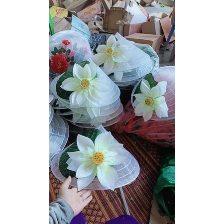 Nón chụp ảnh lá sen