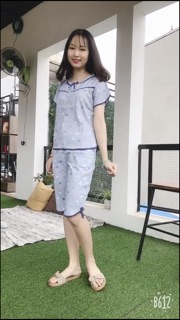 Bộ mặc nhà thô lụa