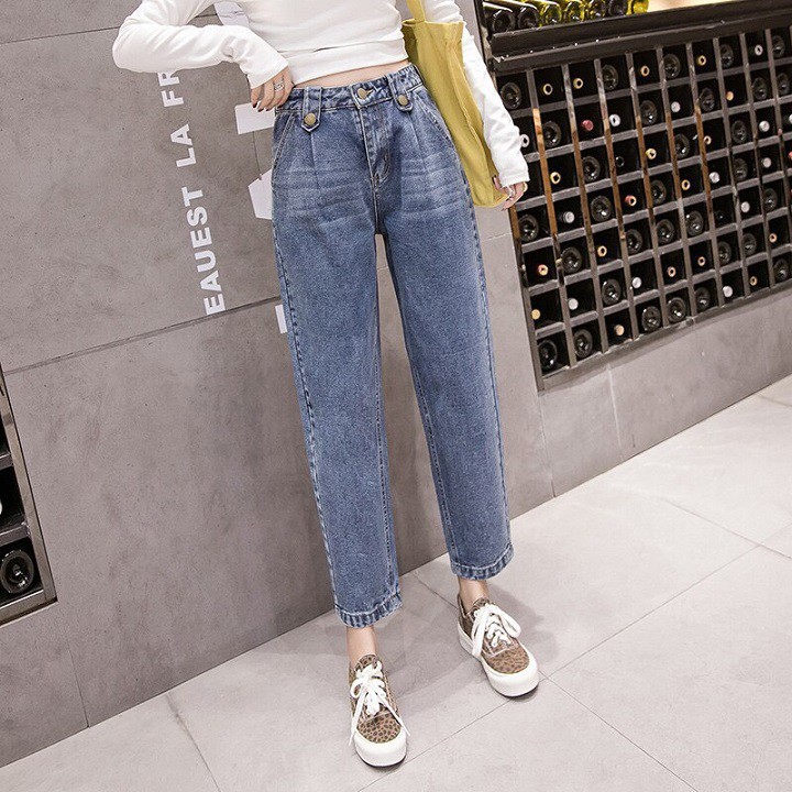 Quần bò baggy jeans cạp 3 khuy | BigBuy360 - bigbuy360.vn