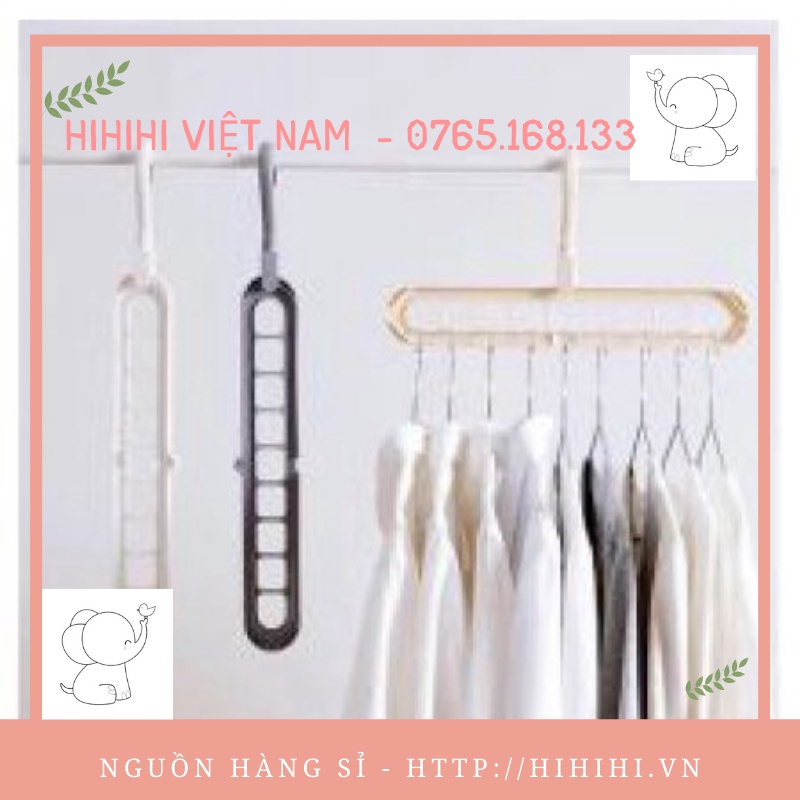 [NGUỒN SỈ H11]MÓC TREO QUẦN ÁO 9 LỖ ĐA NĂNG. LOẠI 1