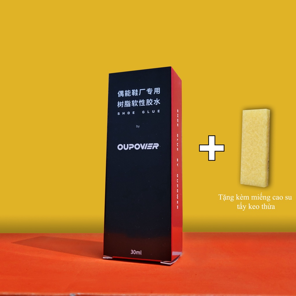 Keo dán giày bóng đá, Sneaker thương hiệu Oupower, dán giày da tự nhiên, da tổng hợp - không gây khô gãy da giày