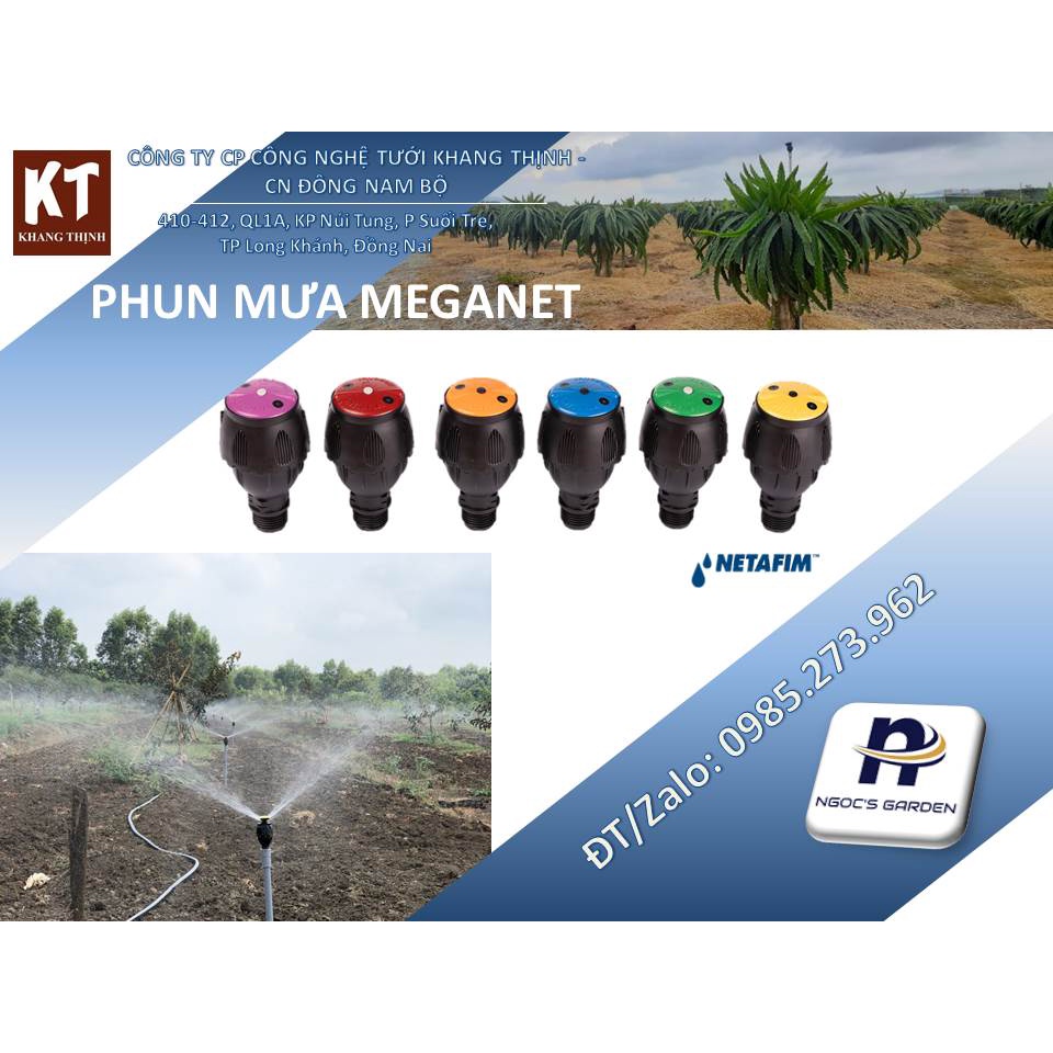 Béc phun mưa Meganet Netafim