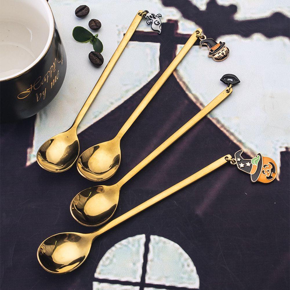 Bộ Muỗng Nĩa Bằng Thép Không Gỉ Phong Cách Halloween