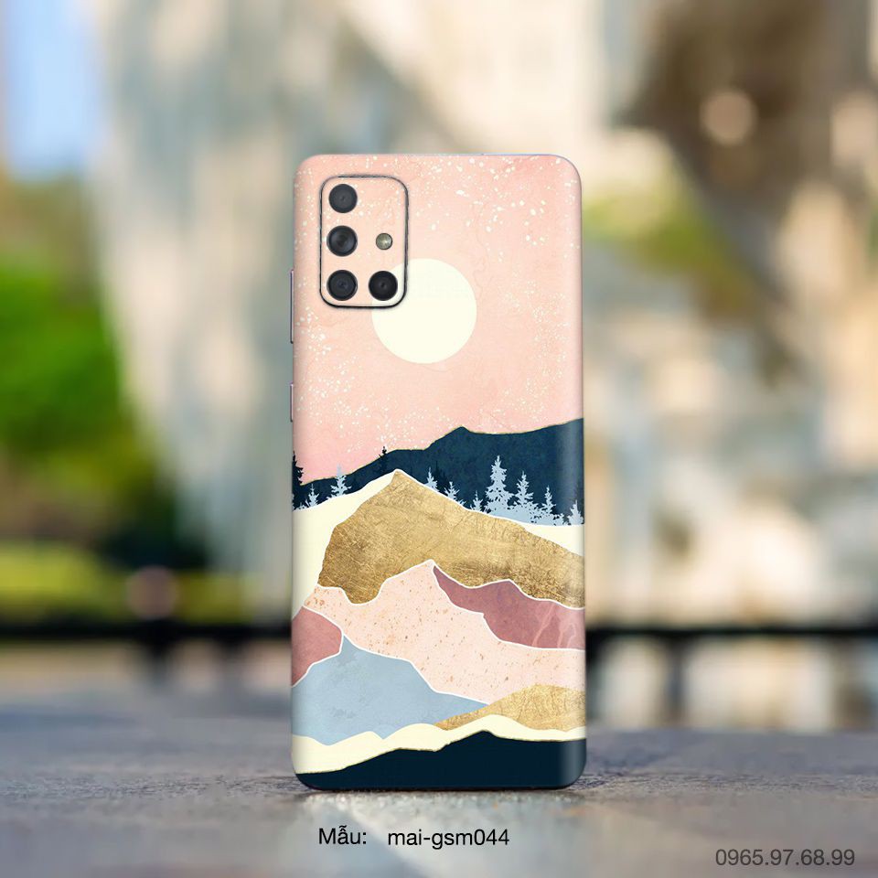 Miếng dán skin cho các dòng điện thoại Samsung A11 - A20 - A20s - A21s in tranh giả sơn mài