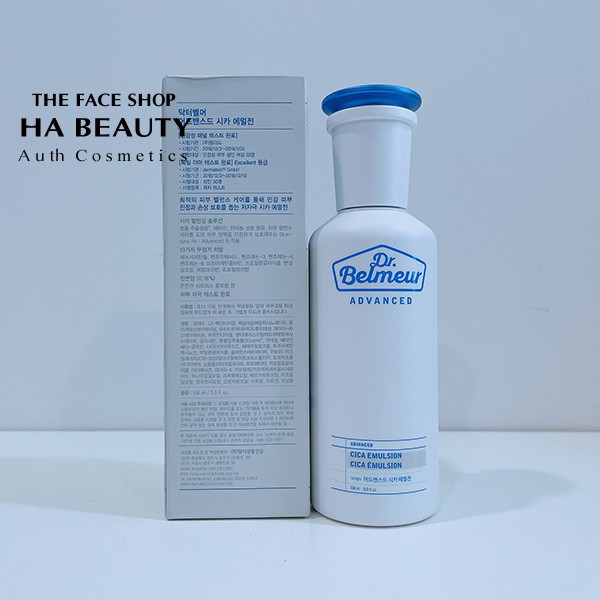 [The Face Shop AUTH] Sữa dưỡng Phục hồi Chống lão hóa da Dr Belmeur Advanced Cica Emulsion 150ml TFSN20