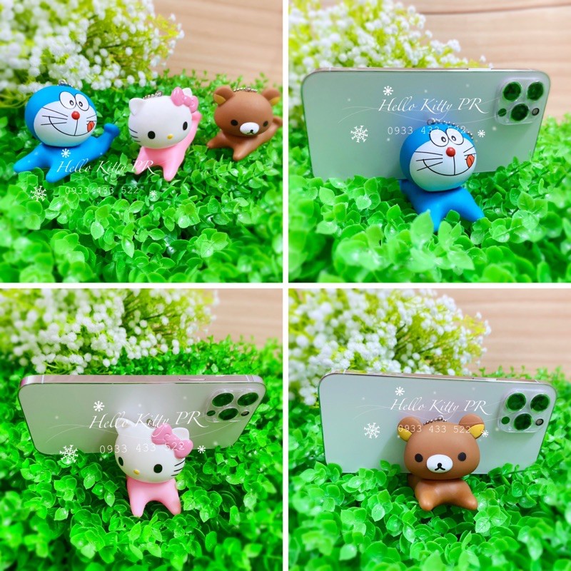 GIÁ ĐỠ ĐIỆN THOẠI - MÓC KHÓA HELLO KITTY - DOREMON DORAEMON