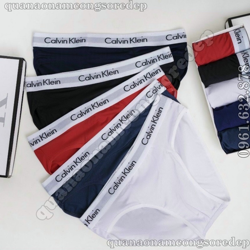 HỘP 4 QUẦN SỊP Quần lót nam Tam Giác CK  cao cấp chất liệu thun lạnh , Quần sịp nam Tam giác thun lạnh co giãn 4 chiều