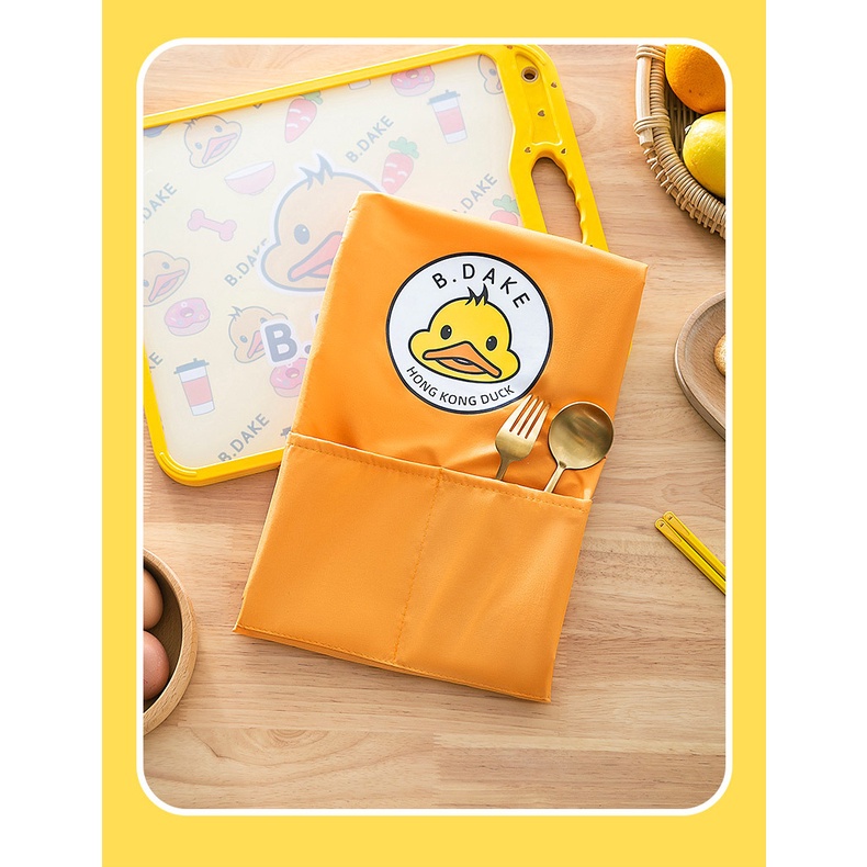 Tạp Dề Nấu Ăn Dày Dặn Chống Thấm Nước Và Dầu Hình Vịt Vàng Mới Dành Cho Nhà Bếp