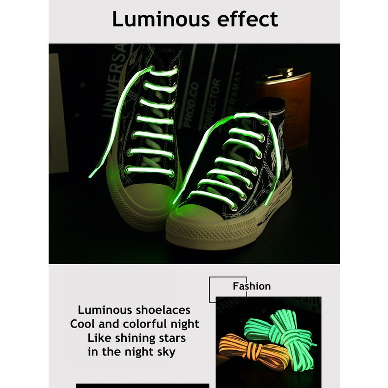 Dây Giày Màu Laser Dạ Quang Thiết Kế Mới