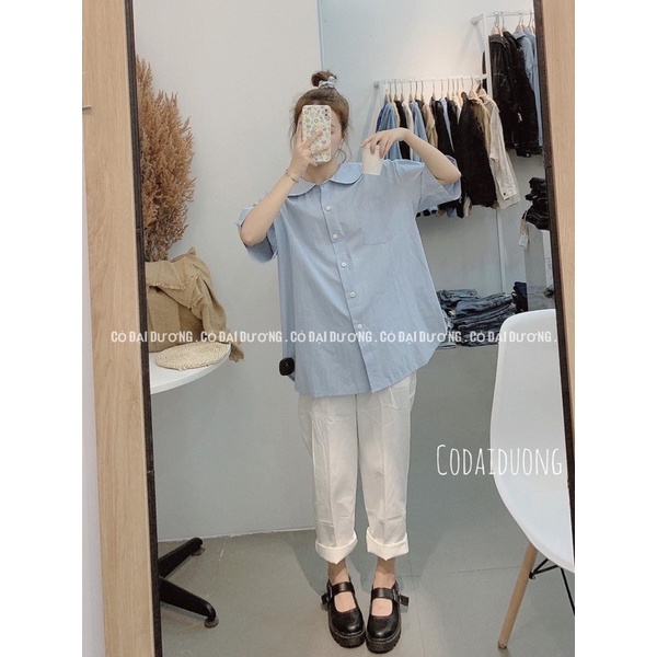 Sơ mi tay cộc cổ sen style Thái Len | BigBuy360 - bigbuy360.vn