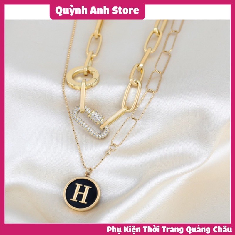 Dây chuyền nữ chữ H titan