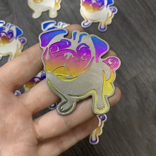 TEM TITAN LOGO HÌNH CHÓ PULL