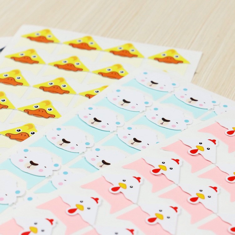 Miếng dán góc cao cấp thú vintage xinh xắn (DG08)