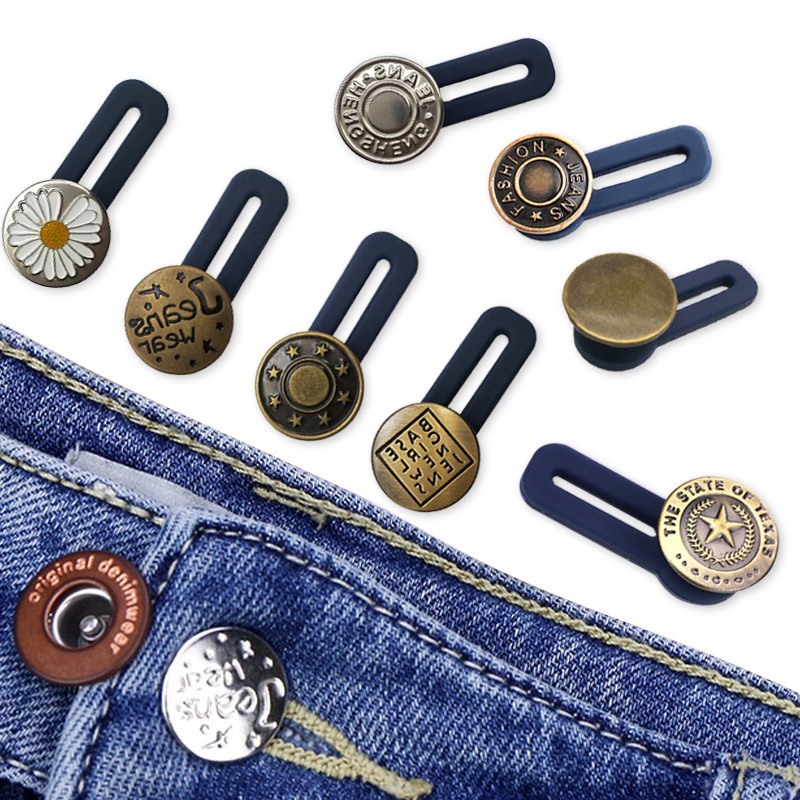 Nút gài quần jeans  không cần ghim có thể điều chỉnh dùng may quần áo DIY