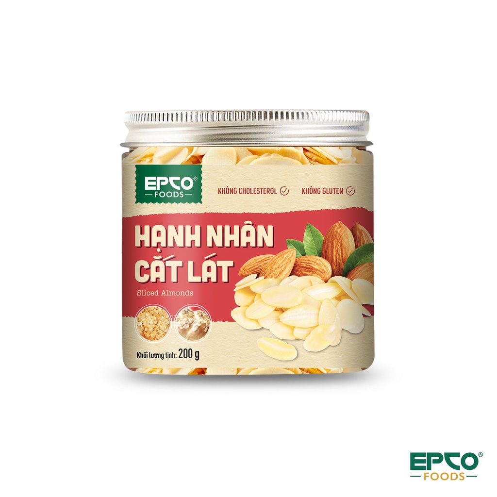 Hạnh Nhân Mỹ Cắt Lát EPCO FOODS  100% Tự Nhiên Không Chất Bảo Quản