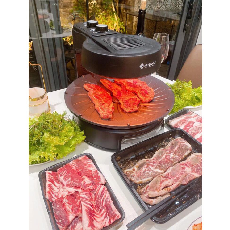 Bếp nướng không khói, Bếp nướng CHEF&CHEF BBQ hút khói Hàn Quốc - BH 12 tháng