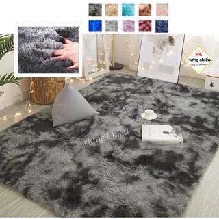 Thảm lông loang trải sàn trang trí phòng khách decor phòng ngủ