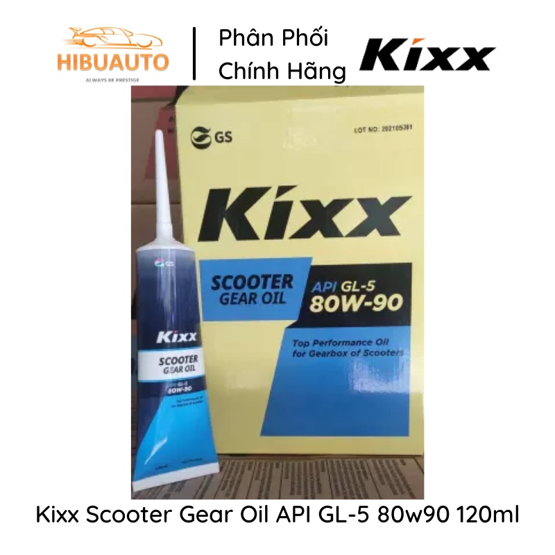 Nhớt Hộp Số Xe Tay Ga Kixx Scooter Gear Oil 80w90 120ml | HIBUAUTO