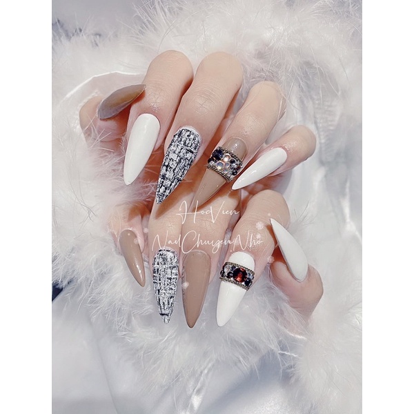 Set gel xi măng 2 màu trắng đen Ouboli
