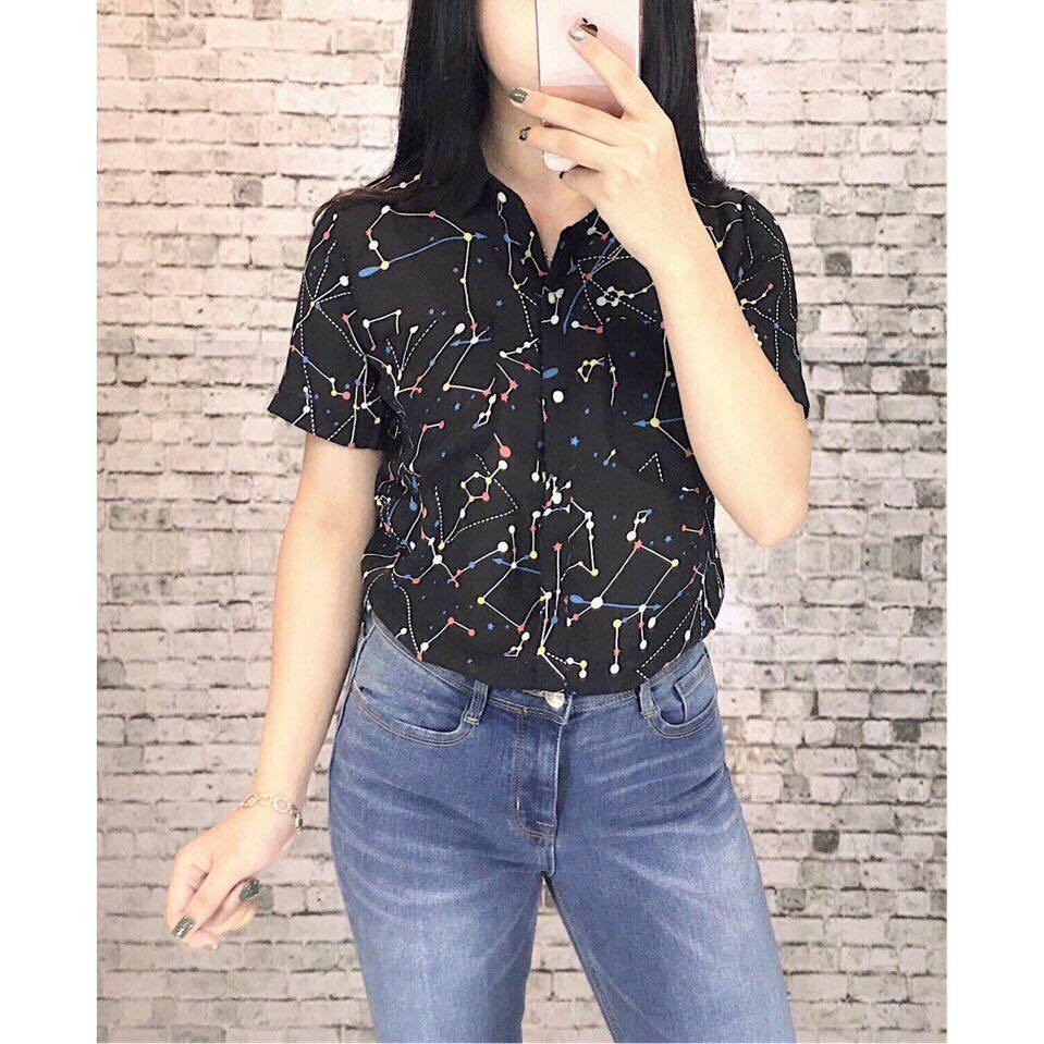 Sơ mi họa tiết