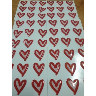 Sticker Hình Trái Tim Nổi 3D