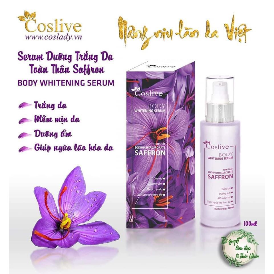 Serum Body Dưỡng Trắng Da Toàn Thân COSLIVE 100ml | BigBuy360 - bigbuy360.vn