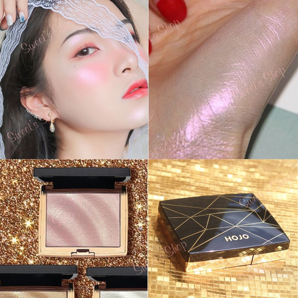 High Light ♥️ Phấn Bắt Sáng Hojo Brilliance Vỏ Đen Kẻ Vàng 10g | BigBuy360 - bigbuy360.vn