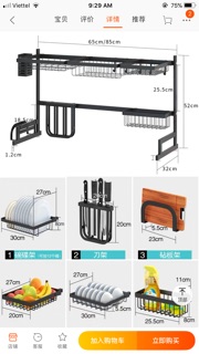 Kệ đựng bát 2 tầng đa năng