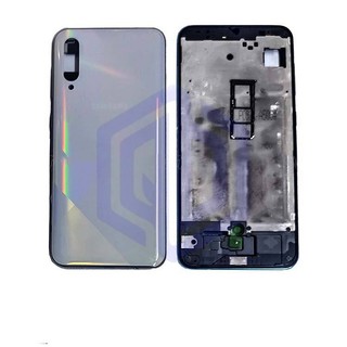 Bộ vỏ + khay sim samsung a50s - sma507f