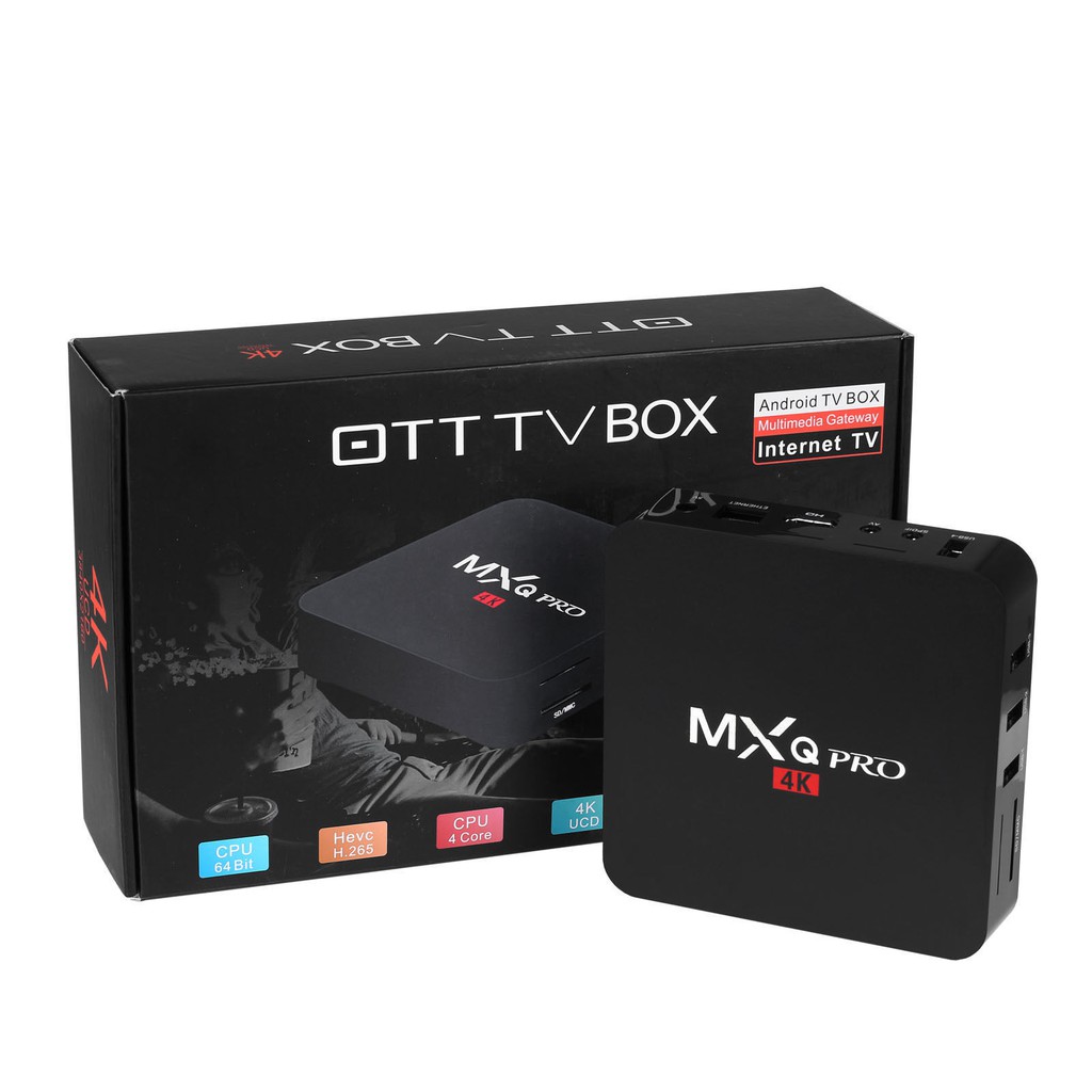 [Mã ELMS05 giảm 5% đơn 300k]Android Tivi box MXQ PRO 4K RAM 1G HDD 8G ANROID 7.1.2 (PHIÊN BẢN T4/2018)