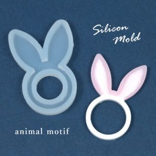 Bộ khuôn silicone resin casting jewelry nhẫn tai thỏ