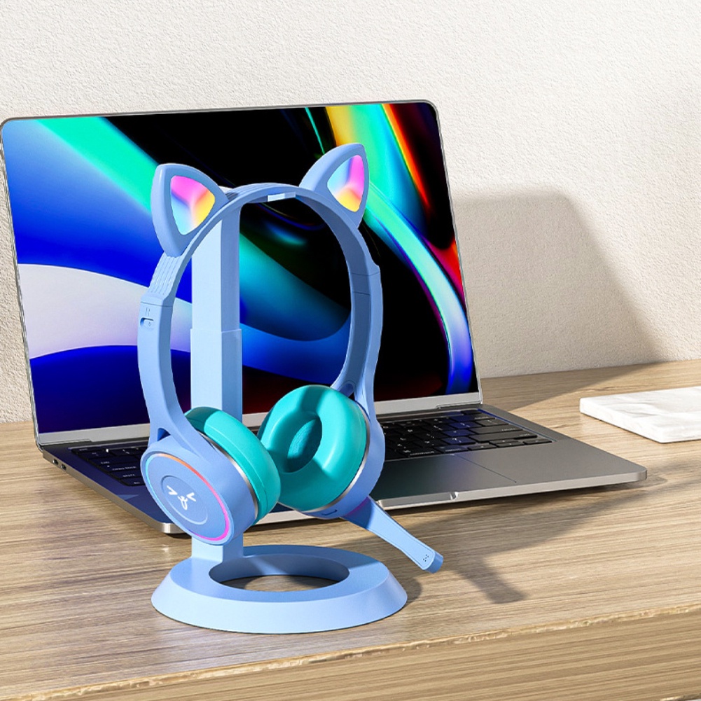 Tai Nghe Không Dây Tai Mèo Dễ Thương Có Mic Mũ Bảo Hiểm Âm Trầm Âm Thanh Nổi Đèn Phát Sáng Quà Tặng Bluetooth Cho Game Thủ Tai Nghe Chơi Game Trẻ Em Bé Gái Điện Thoại Pc Tương Lai