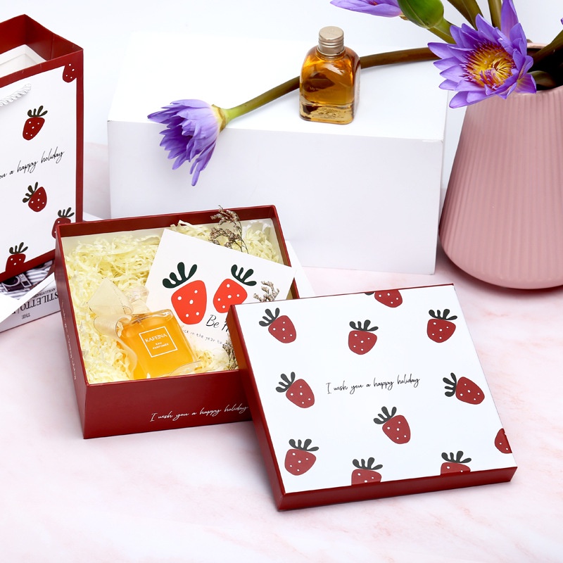 Hộp Quà Quả Dâu 078916 ERASHOP - Quà Sinh Nhật, Valentine, Tặng Người Yêu, Bạn Bè, Thầy Cô, Ba Mẹ Bền Rẻ Đẹp