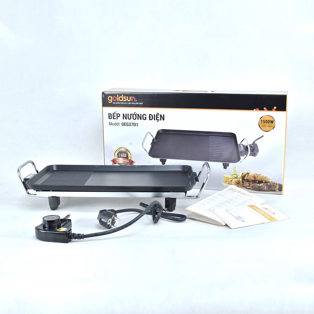 Bếp nướng điện SATO BN11 2 màu XÁM - ĐEN - giao ngẫu nhiên - Bảo hành 36 tháng