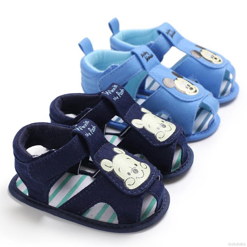 Giày Sandal Đế Mềm Cho Bé Trai Từ 0-18 Tháng Tuổi