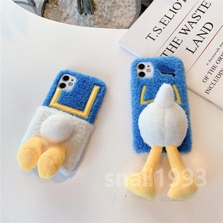 DONALD DUCK ốp điện thoại Phủ Lông Hình Vịt Donald Thời Trang Cho Iphone 12 Mini 12 Pro Max 11 Pro Max X Xs Xr Xsmax 8 7 6 6s Plus Se 2020